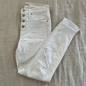 Madewell White Skinny Jeans